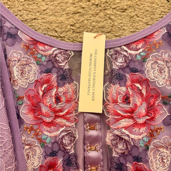 Victorias Secret Dream Angels Strapless Embroidered Floral Corset Bra - Picture 2 of 6